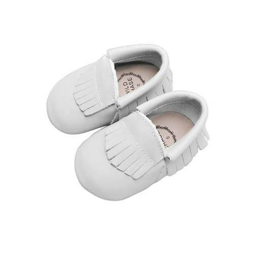 Wildchase Frill Moccasins - 100% Leather - White