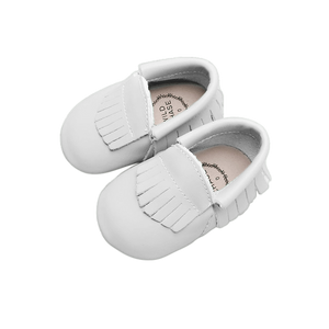 Wildchase Frill Moccasins - 100% Leather - White