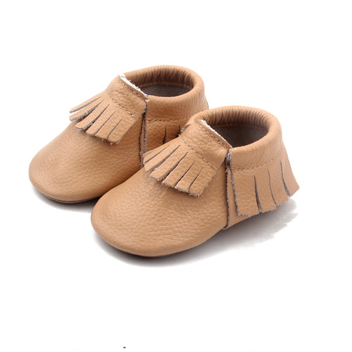Wildchase Frill Moccasins - 100% Leather - Beige