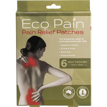 Load image into Gallery viewer, BYRON NATURALS Eco Pain Heat Patches 6pk
