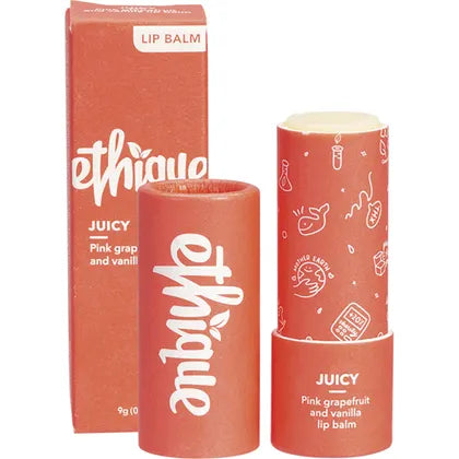 ETHIQUE Lip Balm Juicy Pink Grapefruit & Vanilla 9g