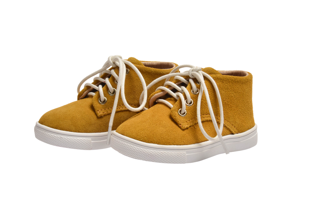 Wildchase Gelato Sneakers - 100% Suede Leather - Mustard