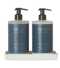 Load image into Gallery viewer, Sandalwood &amp; Sea Salt Hand &amp; Body Care Duo + Ceramic Tray