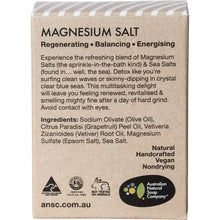 Load image into Gallery viewer, AUSTRALIAN NATURAL SOAP CO Face &amp; Body Detoxifying Cleansing Magnesium Salt 100g