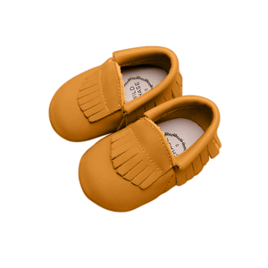 Wildchase Frill Moccasins - 100% Leather - Mustard