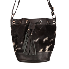 Load image into Gallery viewer, Bonnie Cowhide Leather Bucket Bag - 067