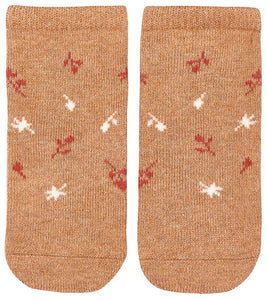 Organic Baby Socks Ankle Maple Leaves