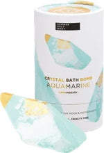Load image into Gallery viewer, SUMMER SALT BODY Crystal Bath Bomb Aquamarine Lemongrass 110g