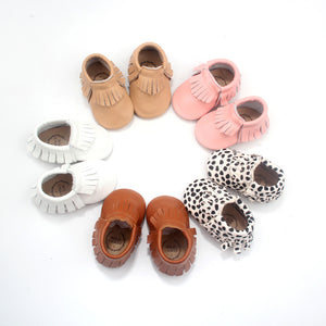 Wildchase Frill Moccasins - 100% Leather - Beige