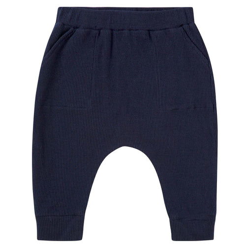 NOAH WAFFLE TRACKPANTS - NAVY