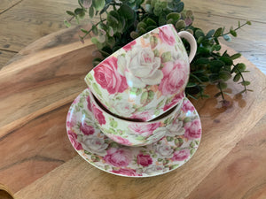 Tea Pot - Rose Floral