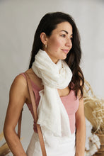 Load image into Gallery viewer, Scarf ~ French Riviera ~ White
