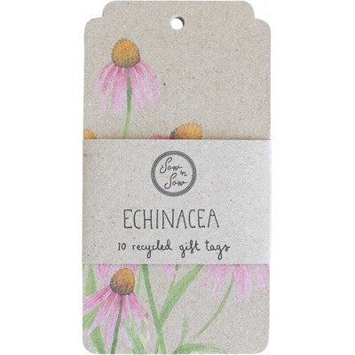 SOW 'N SOW Recycled Gift Tags - 10 Pack  Echinacea