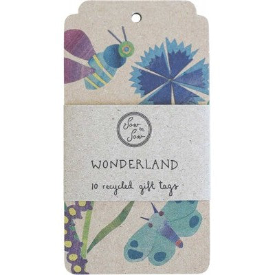 SOW 'N SOW Recycled Gift Tags - 10 Pack  Wonderland