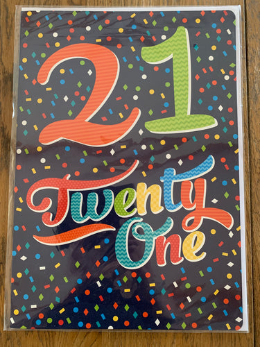 21st Birthday Card