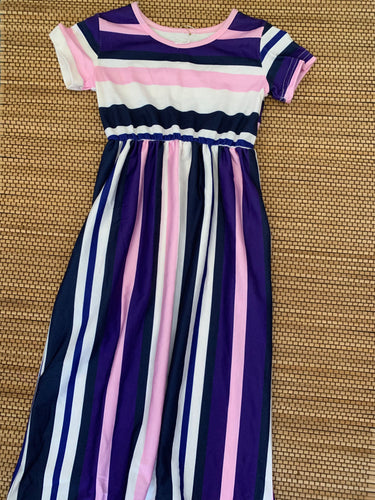 Striped Dress (Blue)