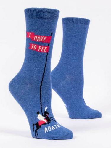 Women’s I Have To Pee Again Crew Sock