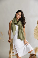 Load image into Gallery viewer, Scarf ~ French Riviera ~ Khaki