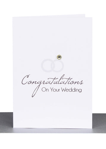 Congratulations on your Wedding Greeting Card – Crystal