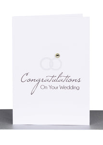Congratulations on your Wedding Greeting Card – Crystal