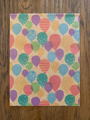 Wrapping Paper - Multi Balloon (E1324)