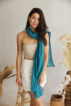 Load image into Gallery viewer, Scarf ~ French Riviera ~ Teal
