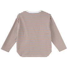 Load image into Gallery viewer, HARVEY L/S STRIPE T-SHIRT - MOCHA