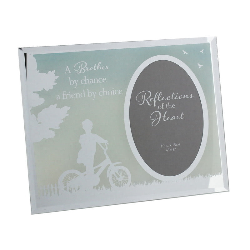 REFLECTIONS OF THE HEART OVAL MIRRORED FRAME - BROTHER