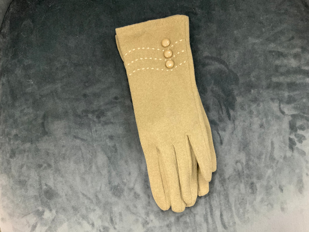 IVYS - Three button Broken stitch glove