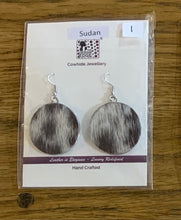 Load image into Gallery viewer, ROUND DROP HAIRON EARRINGS – SUDAN