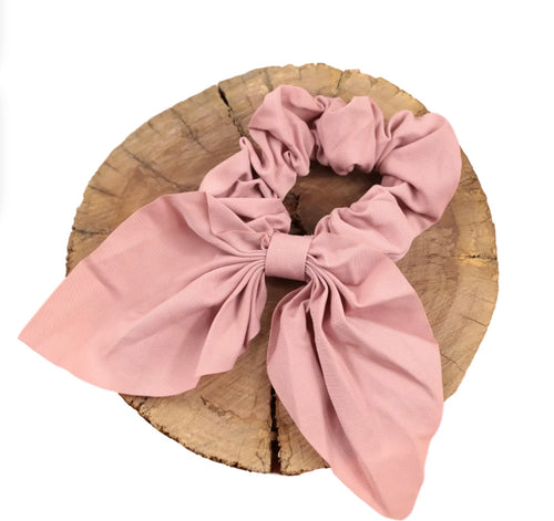 Scrunchie - Dusty Pink Bow