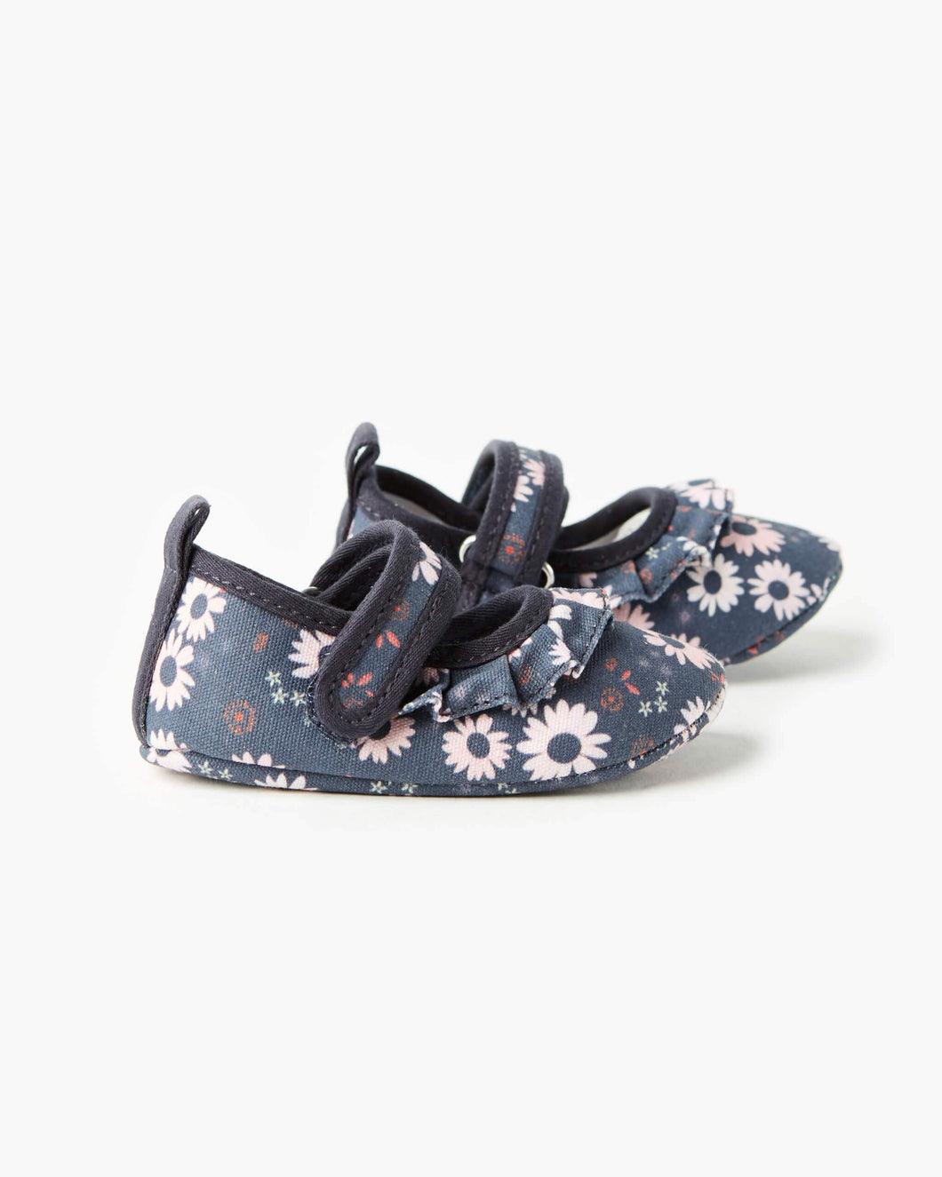 Mini Mary Jane Frill - Daisy Navy