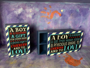 Boys Timber Trinket Box