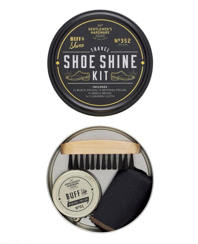Gentlemen's Hardware Travel Shoe Shine Tin