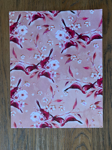 Wrapping Paper - Bird Floral (E1339)