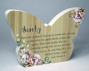 Butterfly Plaque - Aunty