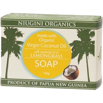 NIUGINI ORGANICS Coconut Oil Soap  Lemongrass 100g