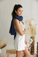 Load image into Gallery viewer, Scarf ~ French Riviera ~ Navy