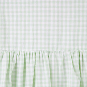ISLA GINGHAM L/S DRESS - SAGE