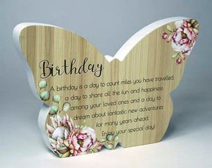 Butterfly Plaque - Birthday