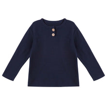 Load image into Gallery viewer, NOAH WAFFLE HENLEY TOP - NAVY