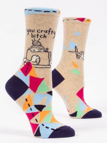 Women’s You Crafty B***h Crew Socks