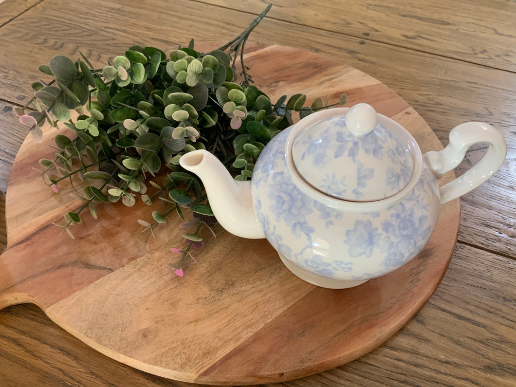 Tea Pot - Blue Floral