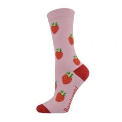 WOMENS STRAWBERRY SOCK