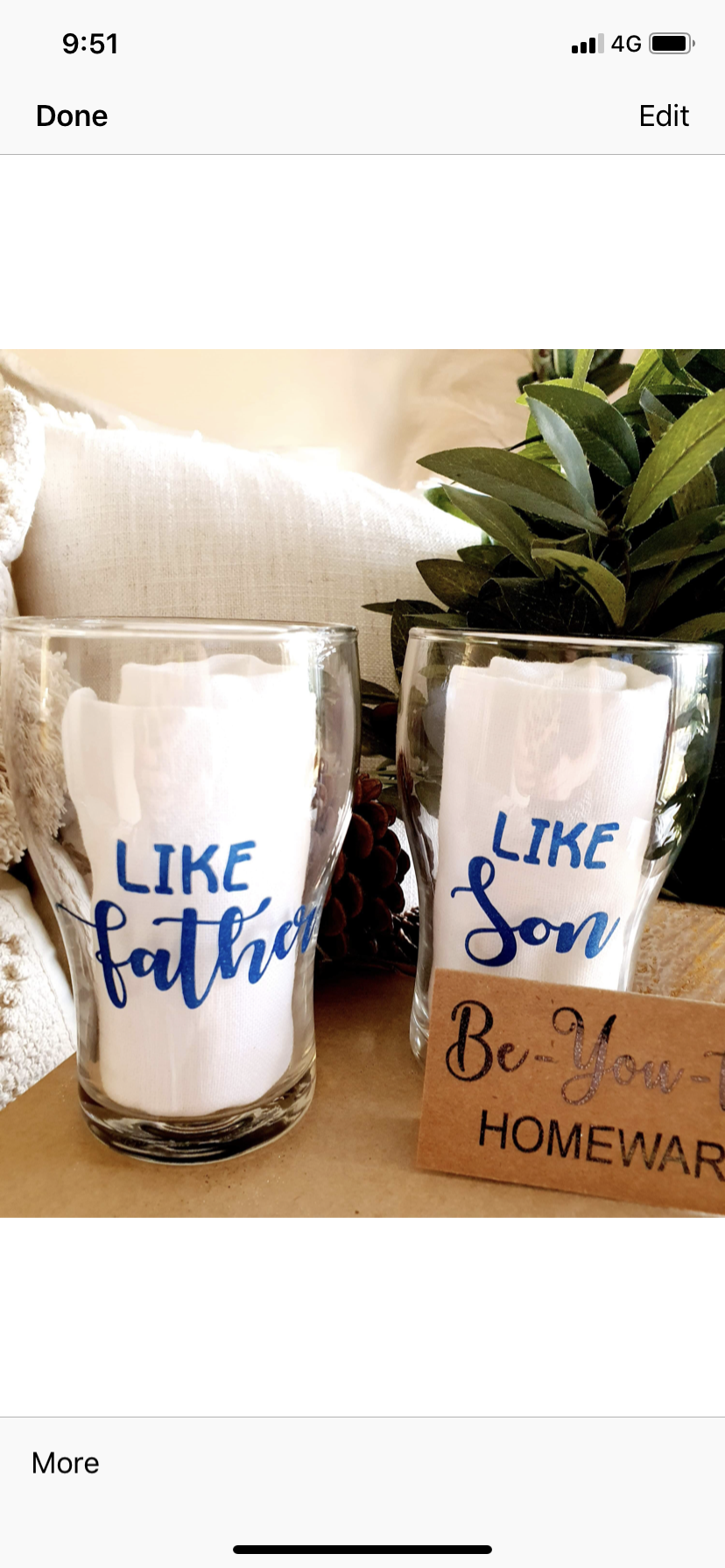 Stemless Glasses - FATHER & SON GIFT PACK