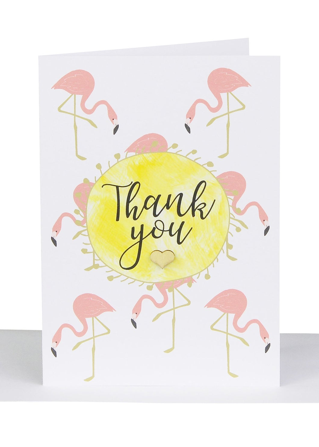Thank You Greeting Card – Flamingos