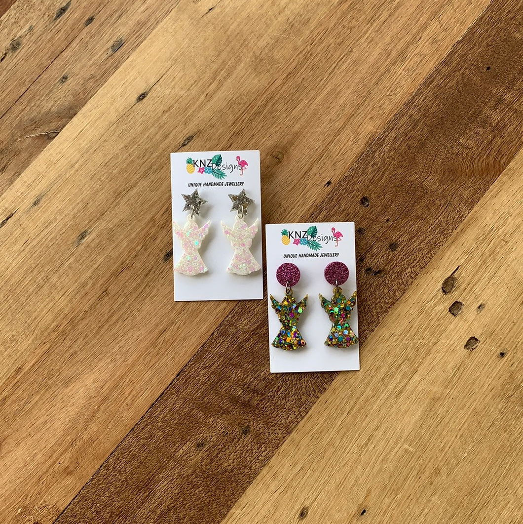 KNZ DESIGNS X-MAS ANGEL EARRINGS