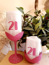 Load image into Gallery viewer, Glitter Glasses - AGE BIRTHDAY - PINK