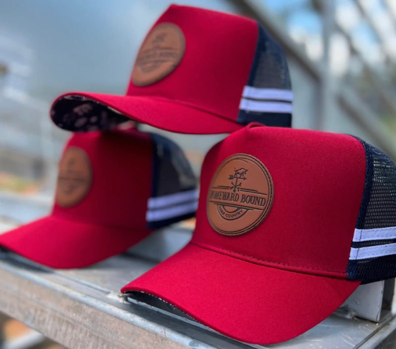 Trucker top cap red