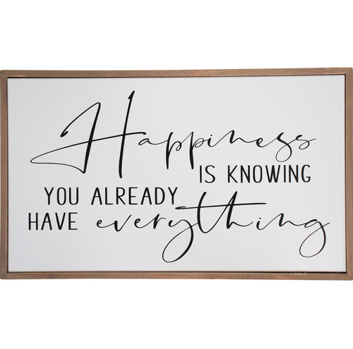Happiness Sign